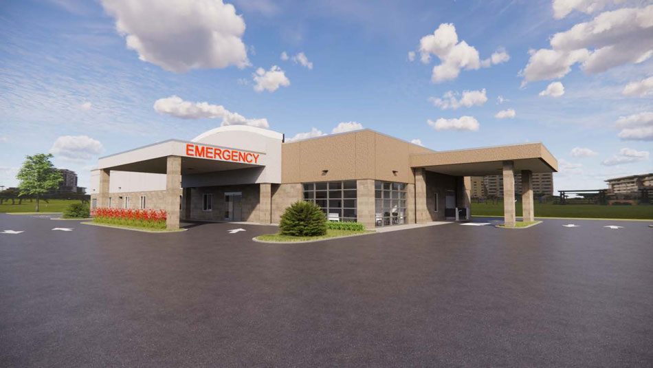 Nashua Emergency Room rendering from outside